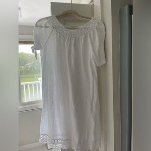 Cute white dress or beach coverup